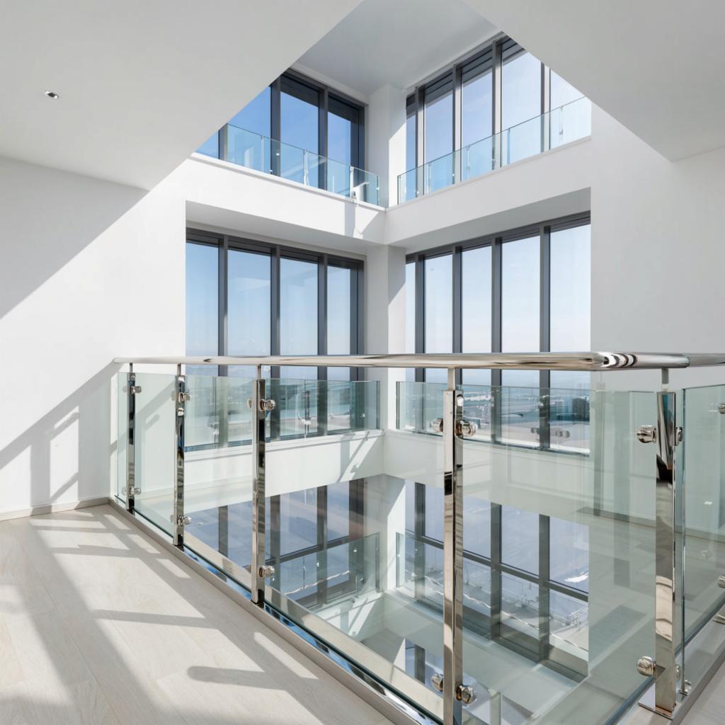 Стеклянные Перила и Ограждения из Нержавеющей Стали: Элегантность, Безопасность и Стиль в Вашем Интерьере